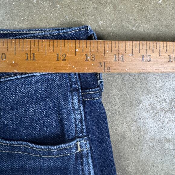 Banana Republic High Rise Crop Boot Jeans 26‎ Dark Wash Stretch Denim Flare - Picture 8 of 11